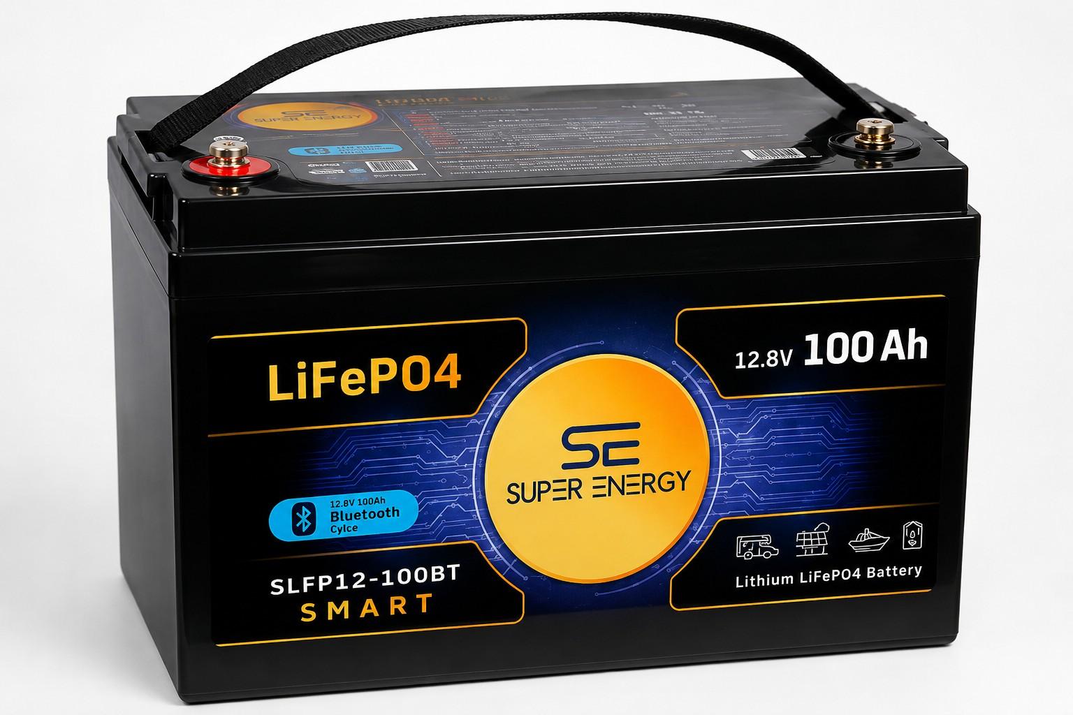 Akumulator Super Energy LiFePO4 Smart 12,8V 100Ah Bluetooth 0
