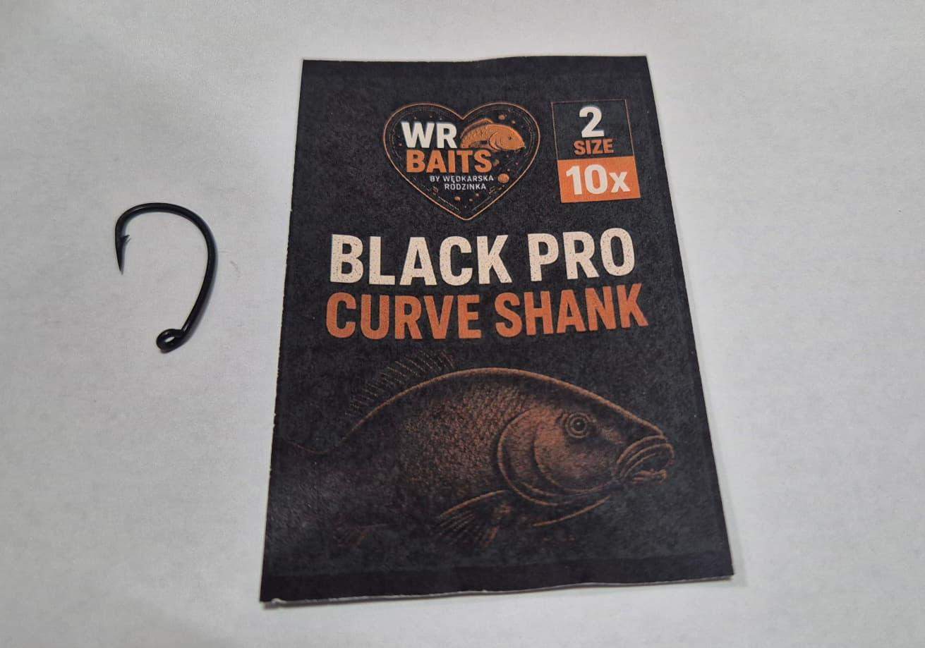 Haki Karpiowe Black Pro Curve Shank
