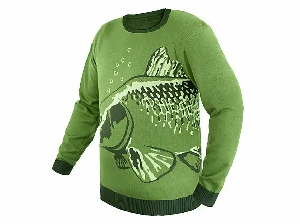 Sweter z dzianiny Delphin Carp