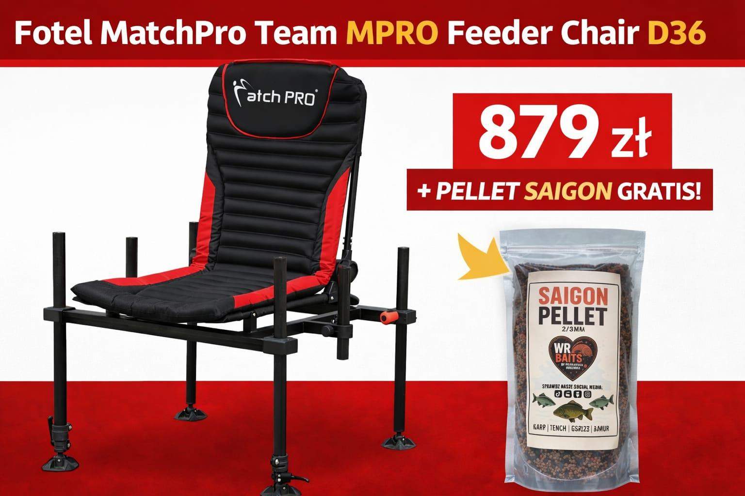 Fotel TEAM MPRO FEEDER CHAIR D36 MatchPro